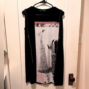 100% Silk All Saints Zipper Dress